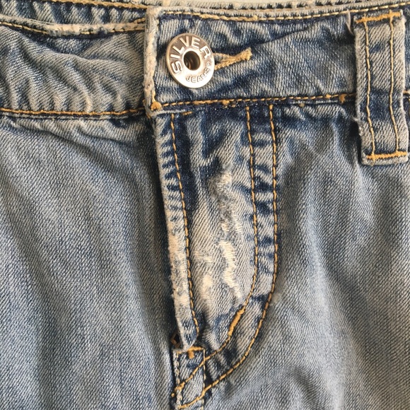 Silver denim skirt - Picture 3 of 6